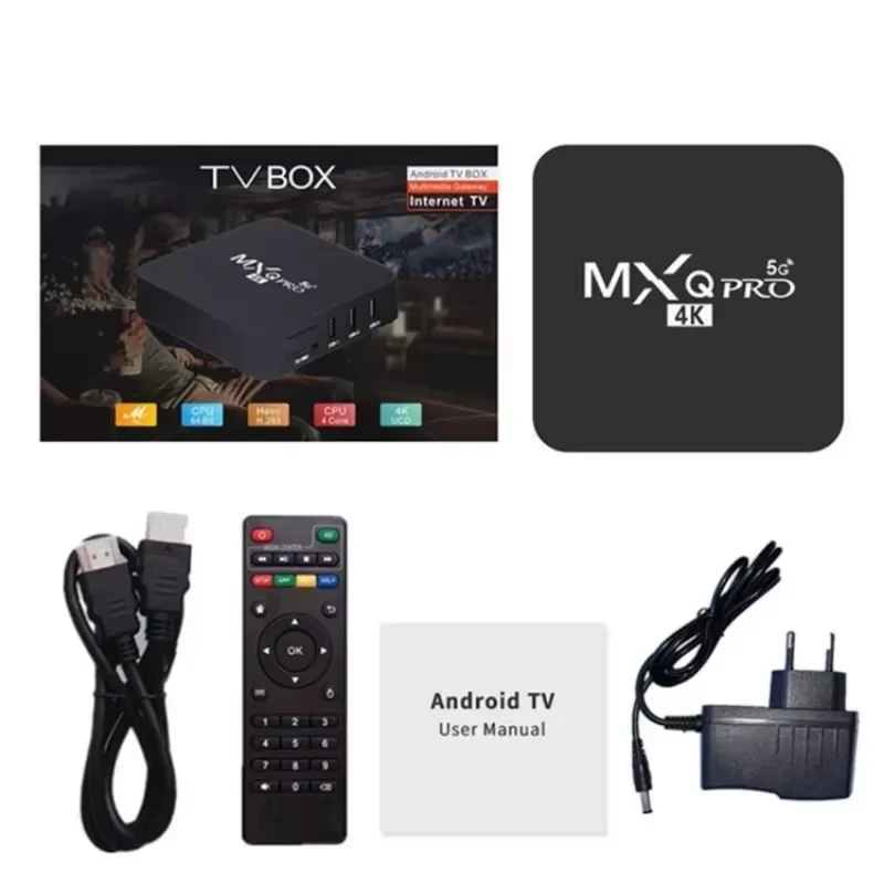MXQ PRO TV BOX Android S905L 2.4G & 5G WiFi Originele Quad Core Youtube Mediaspeler Mxq Pro 4K Set Top Box IPTV Netflix YouTube