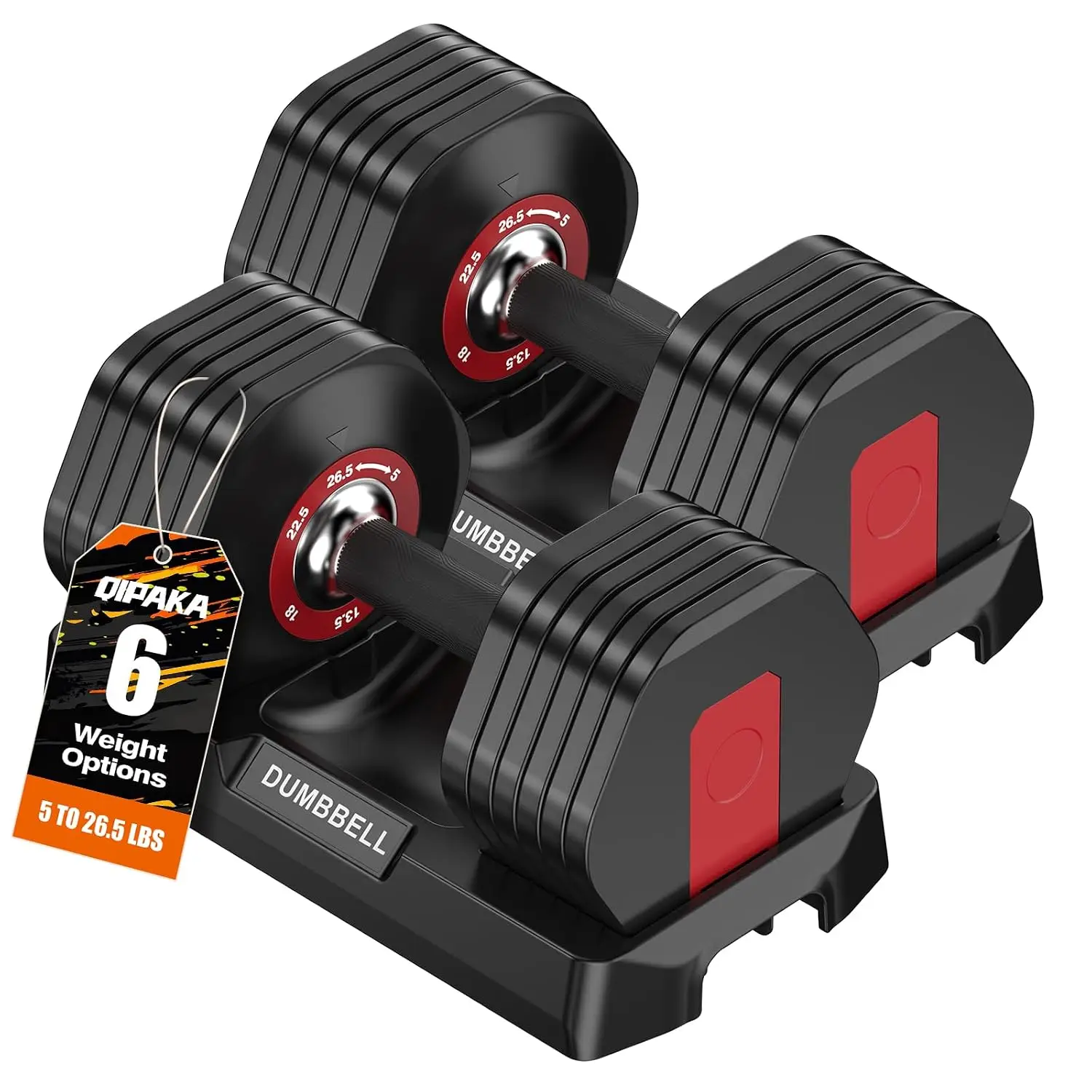 Adjustable Dumbbells Set 25-85lbs Free Weights 1 Sec Fast Weight Change Anti-Slip Handle Home Gym Fitness Equipment, Customized