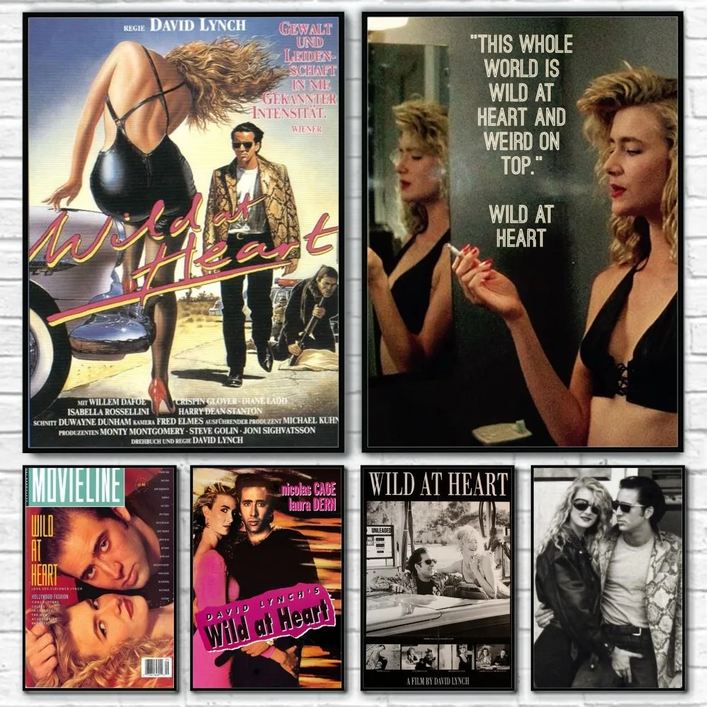 Foreign Sexy Movie Wild at Heart Poster Room Decor Home Decoration Interior Wall Art Printing Waterproof Garage BedRoom Posters