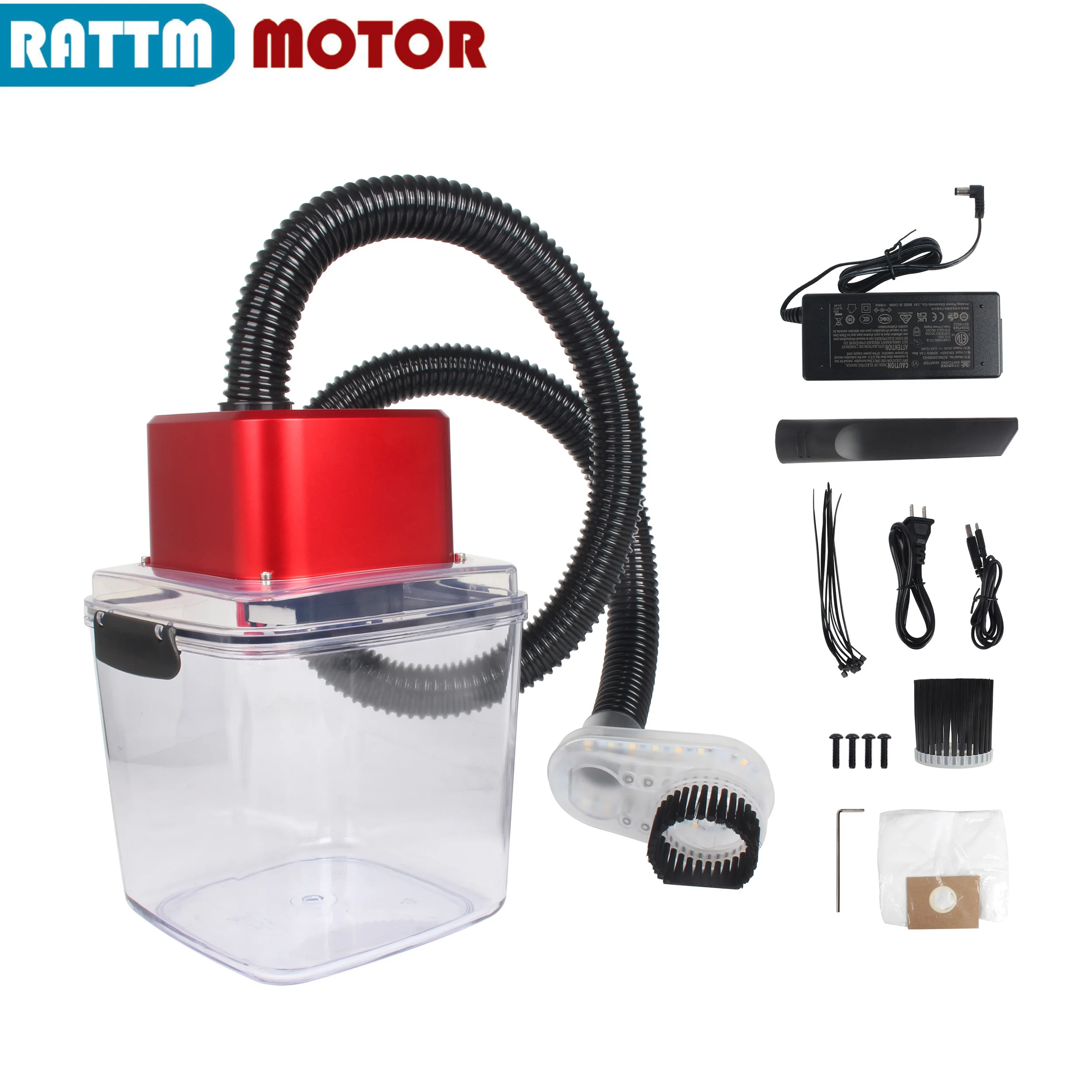 CNC 스핀들 먼지 신발 커버 브러시 진공 청소기 몬스터 M1 50000RPM TTC450 1610 3018 3020 4540 등