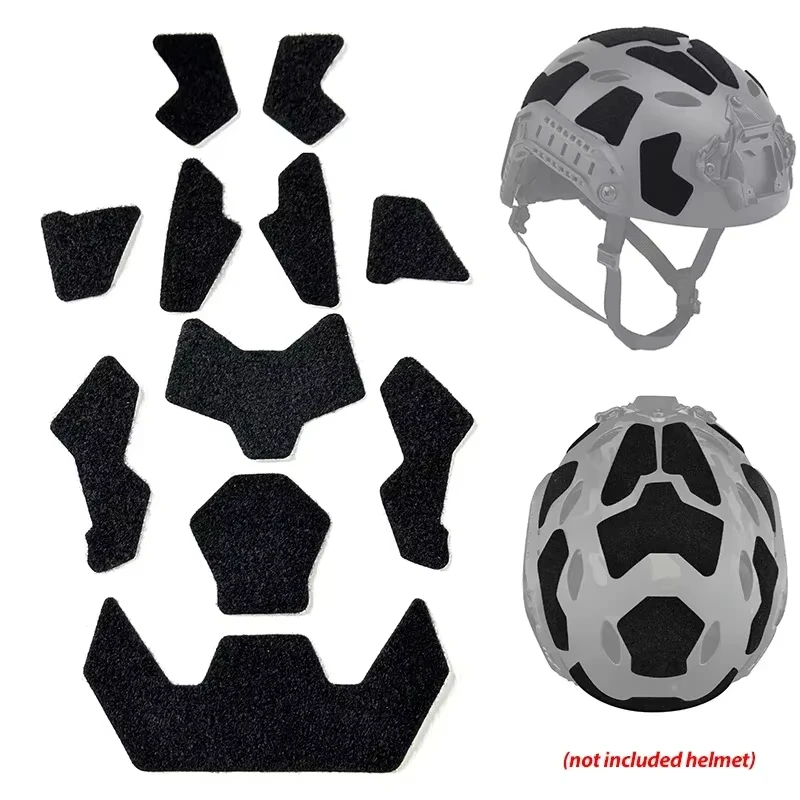 Tactical FAST Helmet Velcro 11Pcs/set Hook and Loop Super High Cut Velcros Magic Sticker Universal Tape Helmet Stickers