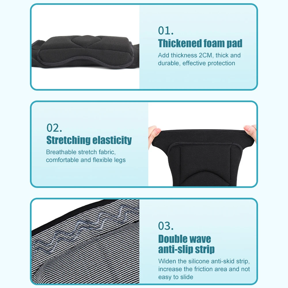 2PCS/Pair Knee Pads Comfortable Non-Slip,Thick Extra Foam Cushion for Scrubbing Floors,Gardening, Construction,Soft Inner Liner