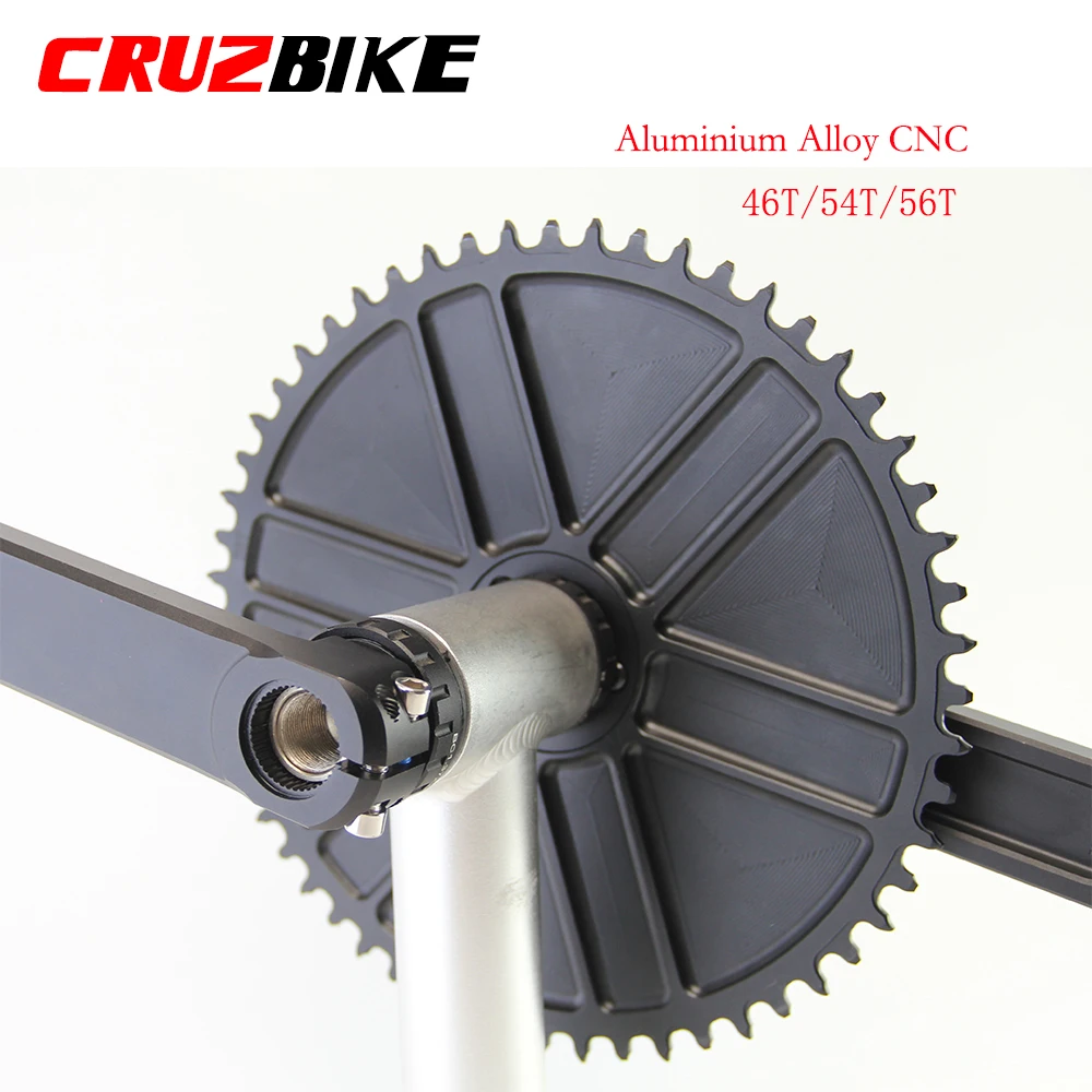 CRUZbike Track Bikes Chainring Road Bicycle Chainwheel Three Bolts Straight Mounted Chain Wheel 48/51T