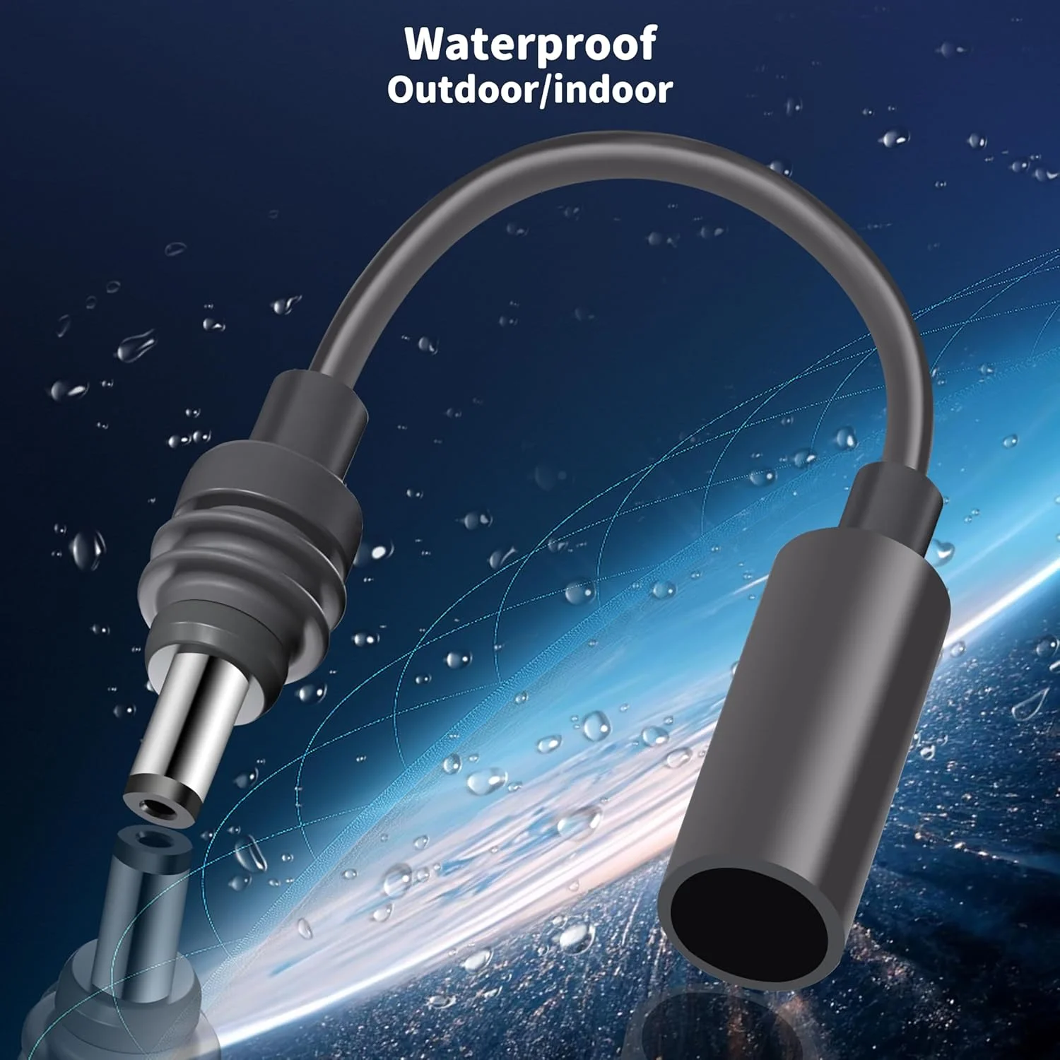 For Starlink Mini DC Extension Cable Waterproof Power Converter Adapter Female to Male Plug for Starlink Mini Accessories