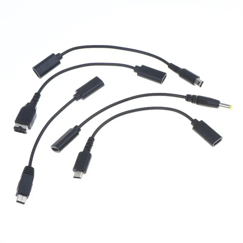 1Pcs Power Line Conversion Cord USB C Charging Cable Cord Wire Type-C For  i GBA SP 2DS New 3DS LL XL PSP1000 2000 3000