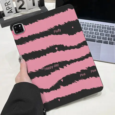 Black Pink Case For iPad Pro 11 2025 12.9 13 10.5 9.7 iPad A16 10th 11th Gen iPad Mini 4 2024 8.3 Air 13 11 2 9.7 Cover Capa