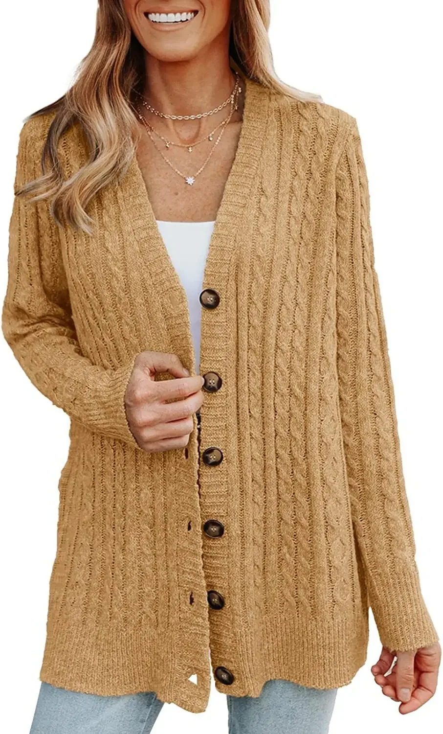 Thin Khaki Cardigan Knit Sweater Women Jumpers Spring Autumn Winter Maxi Soft Loose Coat White Long Knitted Jacket Cardigan