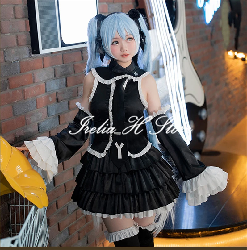 

{Stock}Irelia H Store mi&ku fingure mi&ku Black Lolita Dress Cosplay Costume Dress Female Halloween Costumes women