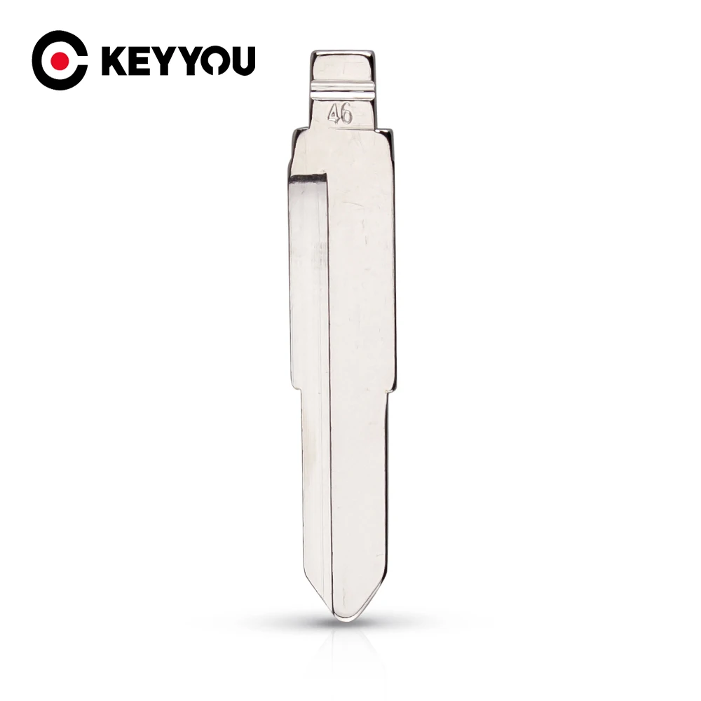 

KEYYOU 10PCS Metal Blank Uncut Flip KD Remote Key Blade Type #46