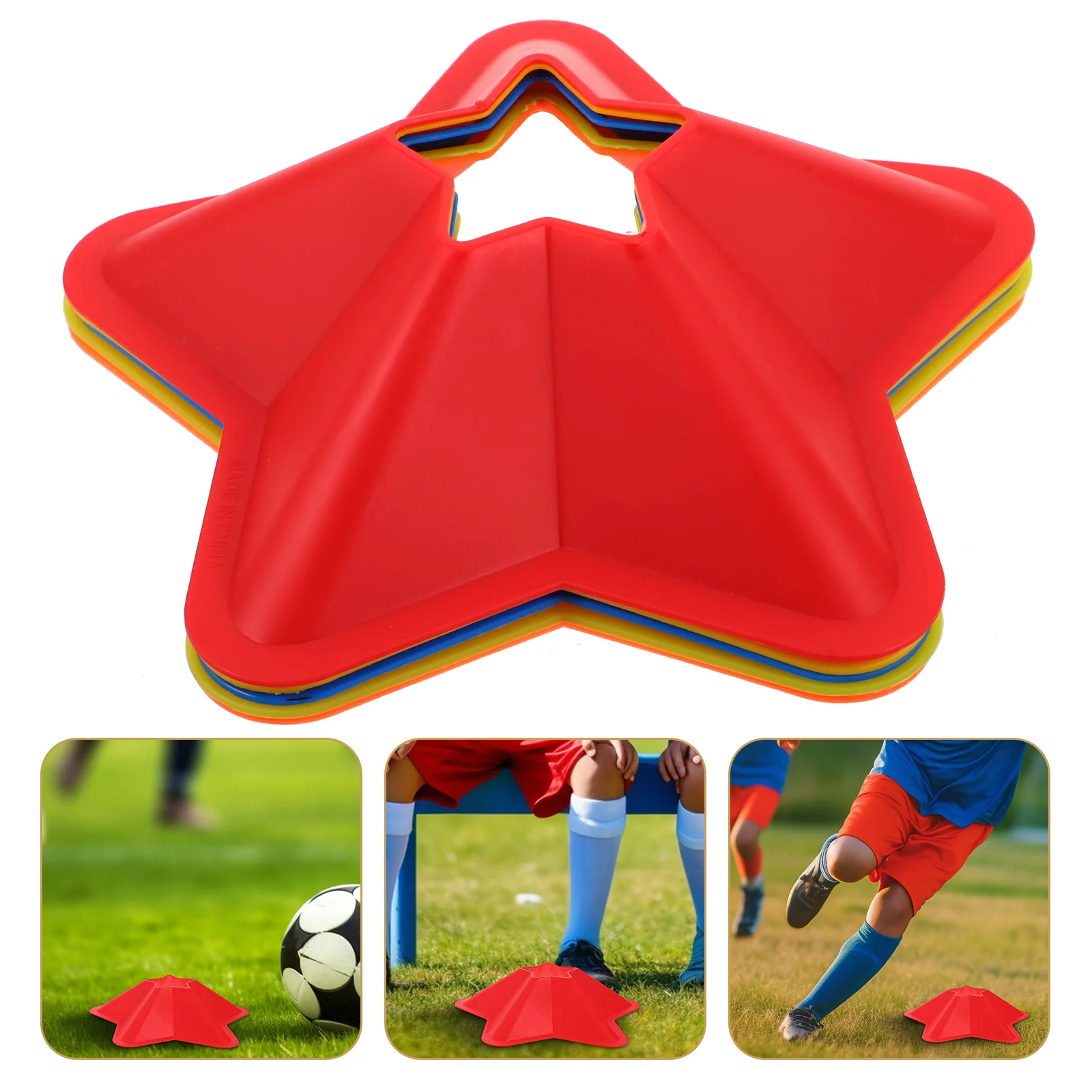

5 Pcs Football Logo Disc Basketball Cones for Training Supplies Equipment Major Sports Sign Tools Soccer Practice Kids Marker