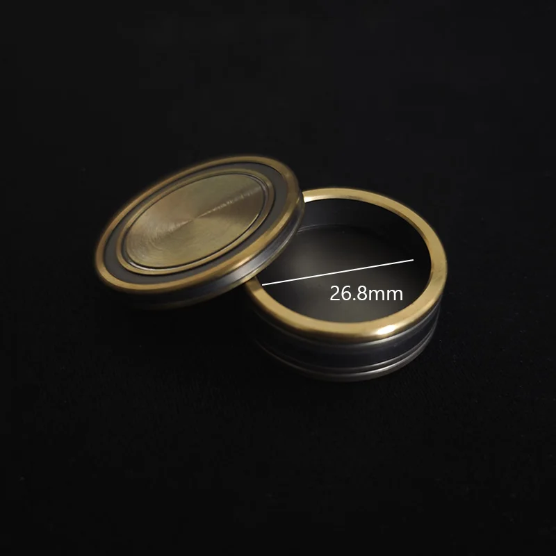 Slot Box (26.8mm,Brass,No coin) Magic Tricks Hold Back Coin Inside Box Coin Vanish Magia Close-up Illusions Gimmicks Props