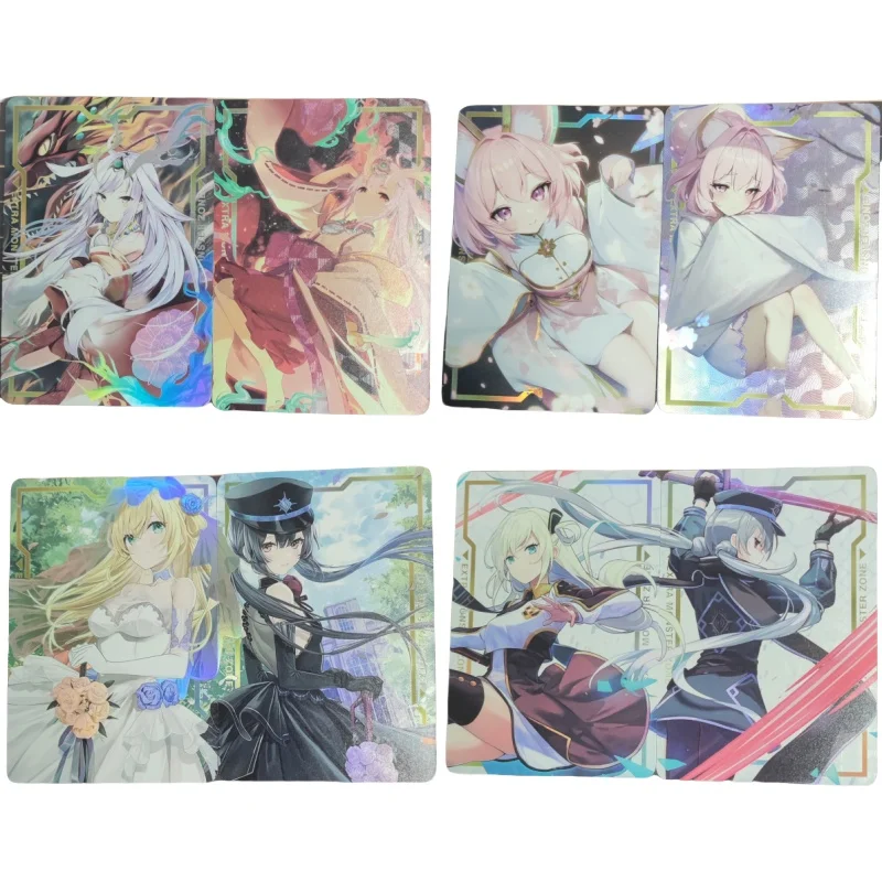 2 Sheets Flash Card Labrynth Kurikara Divincarnate Sky Striker Ace-Raye Yu-Gi-Oh Diy Action Toy Figures Anime Game Collection