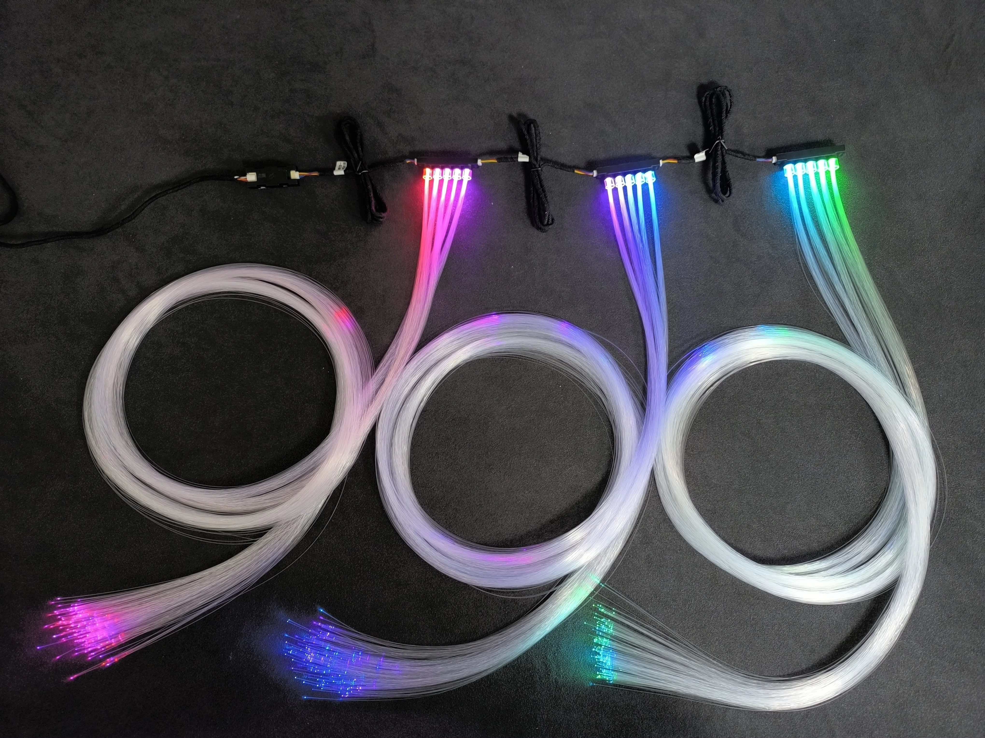 

0.75mm Fiber Optic Symphony Color-changing Fiber Optic Starry Sky Light Kit Mini Host Starlight Headliner Kit Twinkle Star
