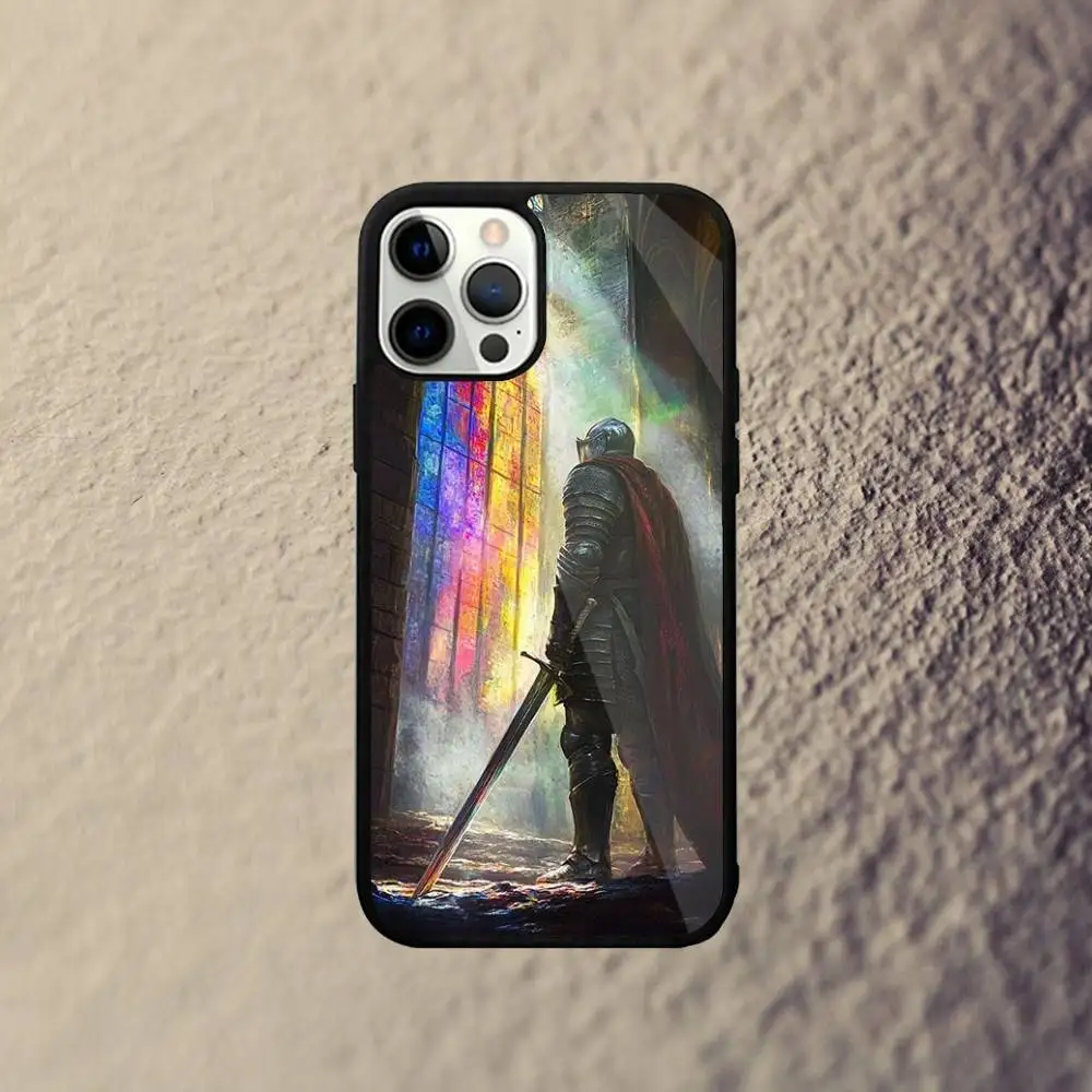 حافظة هاتف Knights Templar لهاتف iPhone 17,16,15,14,13,12,11,Pro,Max,Plus,Mini,SE4,E شحن لاسلكي Magsafe مغناطيسي