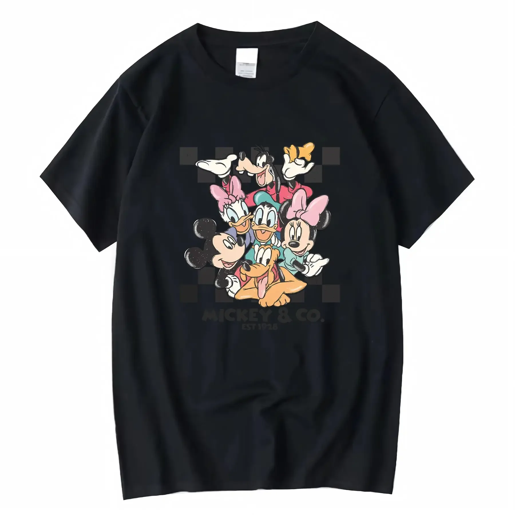 

Vintage Disney Mickey Co 1928 Ladies T shirt And Friends Family vintage Washed Slightly Stretched homme Unisex Stylish graphic