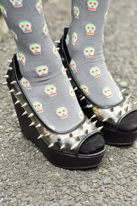 Sexy Style Peep Toe Rivets Platform Summer Women Sandals Stiletto Super High Heels Buckle Strap Design Large Size Shoes