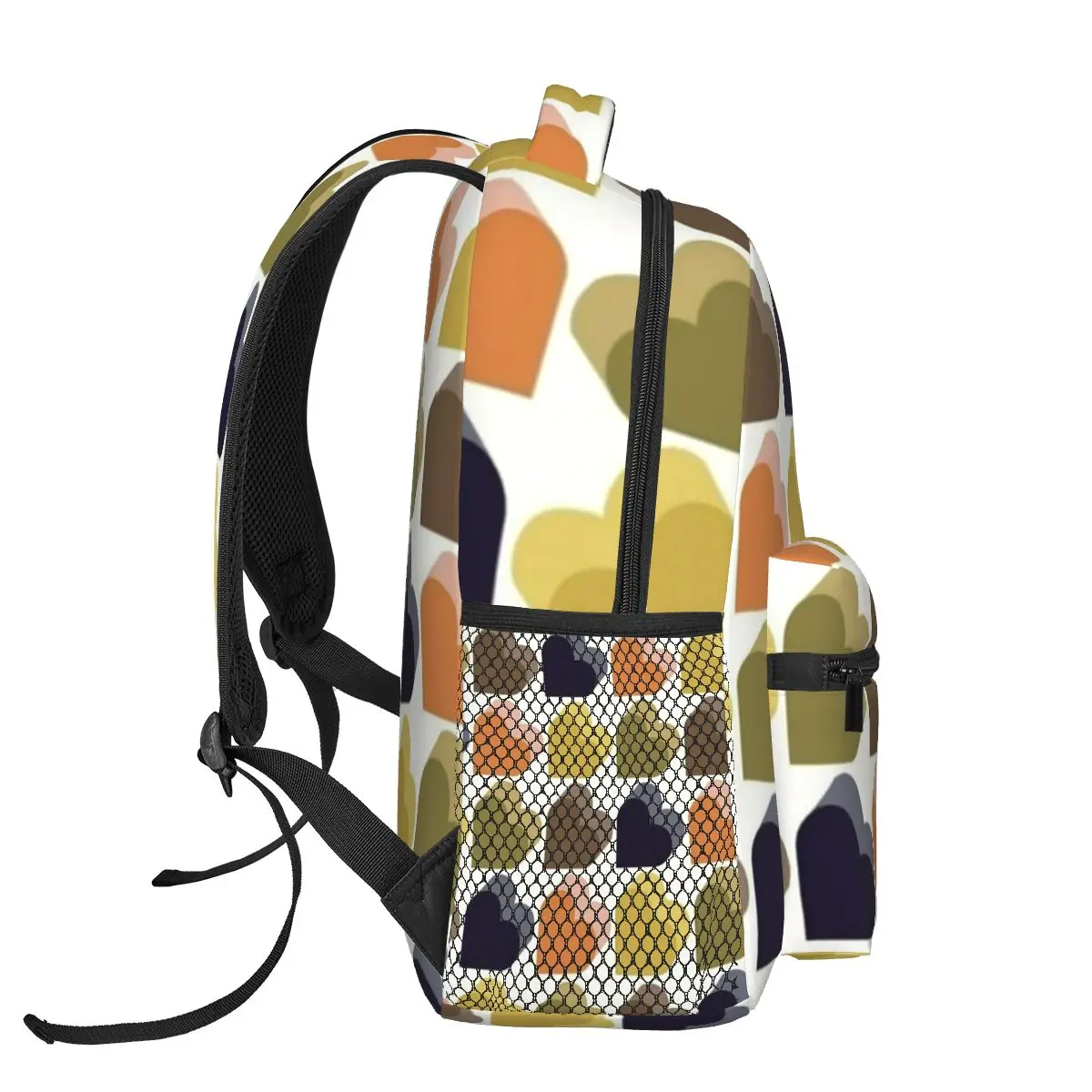 Orla Kiely Colorful Love Hearts Multi Backpacks Boys Girls Bookbag Children School Bags Cartoon Kids Rucksack Shoulder Bag