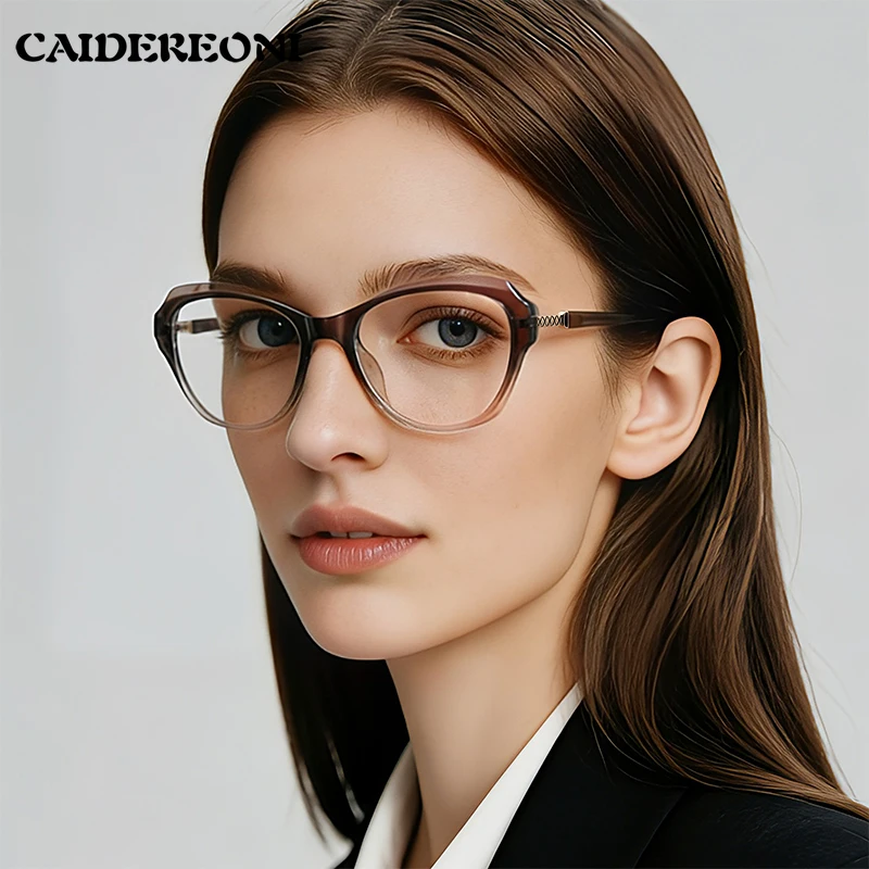 

CAIDERONI Очки с дизайном бабочки могут быть изготовлены по индивидуальному заказу для чтения очки с защитой от синего света, прогрессивные фотохромные очки по рецепту LS247