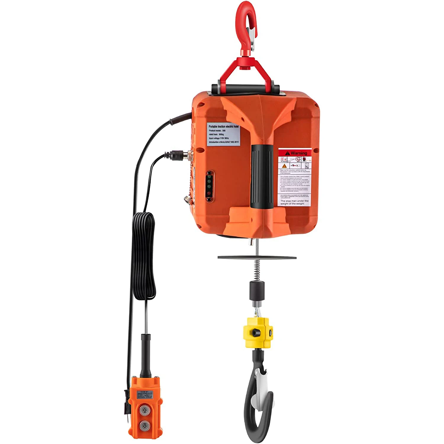 Portable Lifting Equipment 110V 500kg Mini Electric Wire Rope Hoist