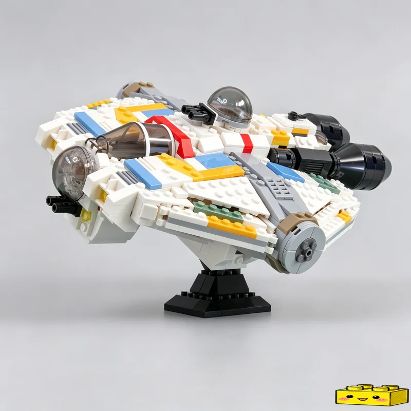 957PCS MOC Sci Fi Ghost Phantom Spacecraft Model Custom Puzzle Technical DIY Assembly Educational Toy Collection Popular Gifts