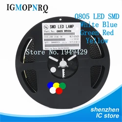 1Reel 3000pcs 0805 SMD LED  light  Yellow Red  Green Blue White new and