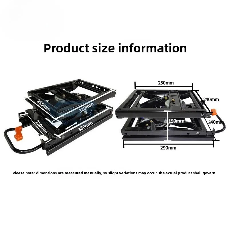 Truck Air Suspension System Seat Parts Pneumatic Suspension Kit for Truck Seat Mount Shock Absorption Truck Seat Base