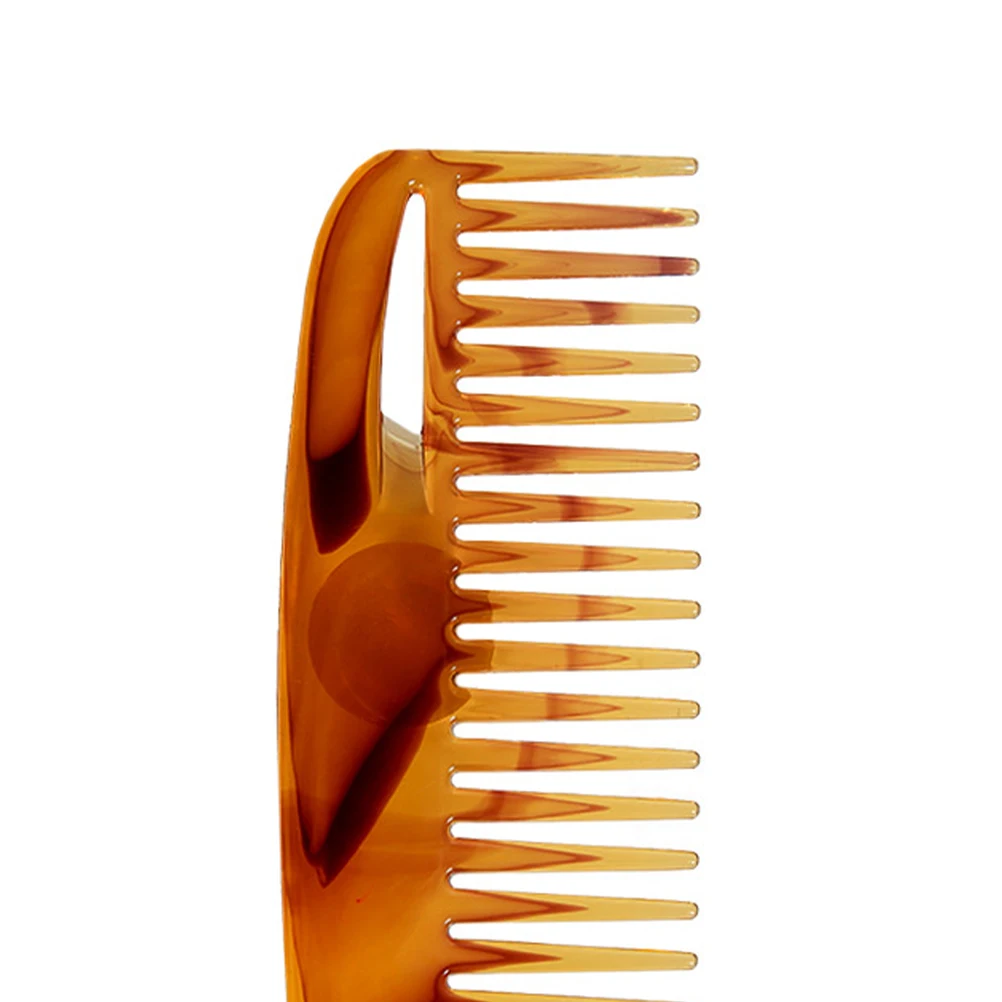 

2 Pcs Retro Hair Comb Durable Hairstyle Tools Men Combs PP Material Anti Static Smooth Hair Wide Teeth Design Gifts