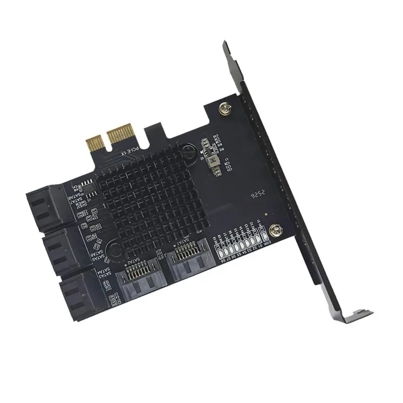 LXYB18B Pcie To 8 Ports SATA 3.0 Expansion Card PCI-E 1X To SATA3 Controller Card 6Gbps Adapter For HDD SSD NAS Mining
