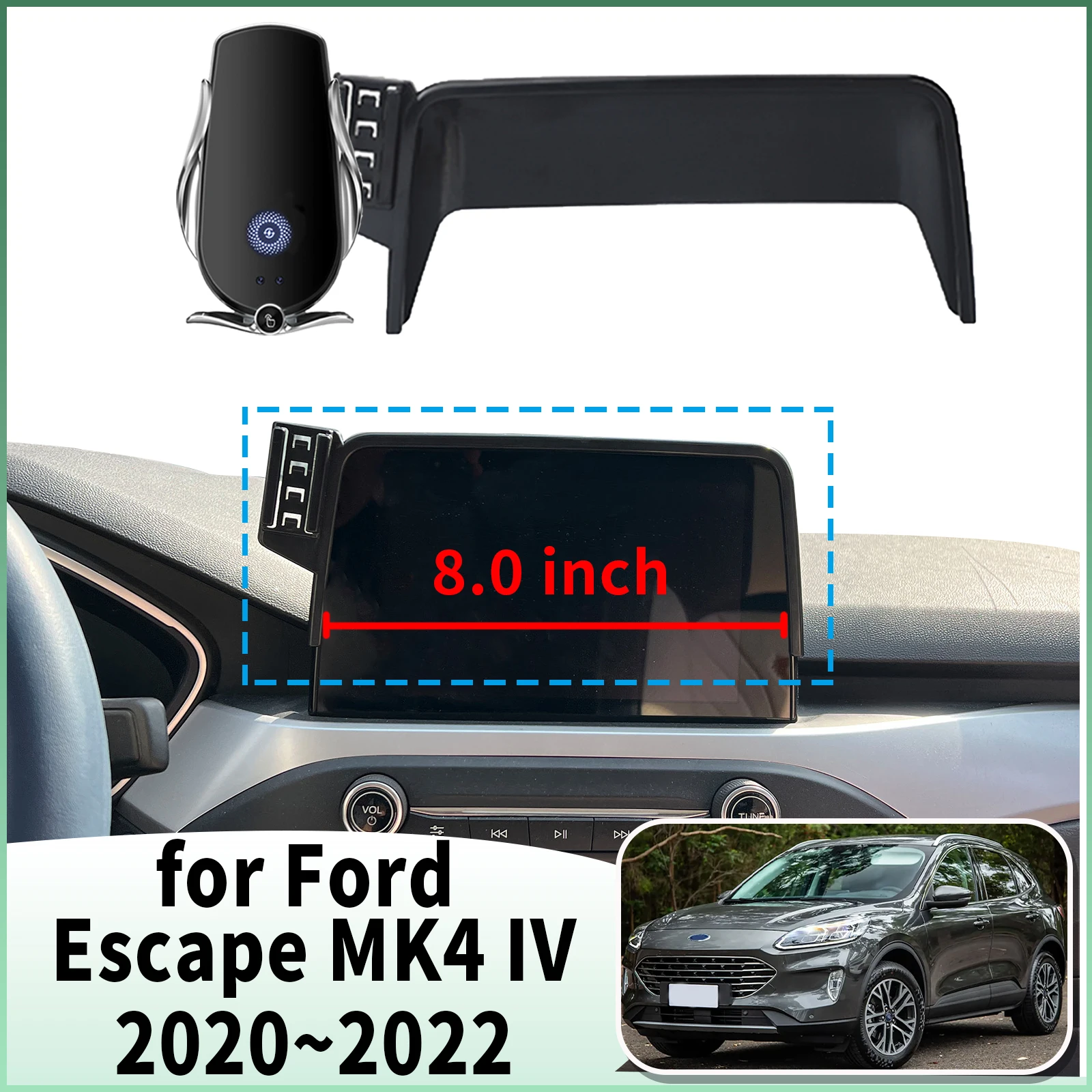 

fit for Ford Escape MK4 IV 2020 2021 2022 (8in) Specific Dashboard Navigation Phone Holder Mount Design Car​​ accessoires