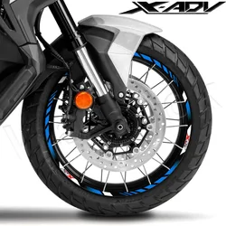 For Xadv X-ADV 750 xadv750 X-Adventure Reflective Motorcycle Wheel Sticker 17″15″ Rim Decal Stripe Tape Accessories
