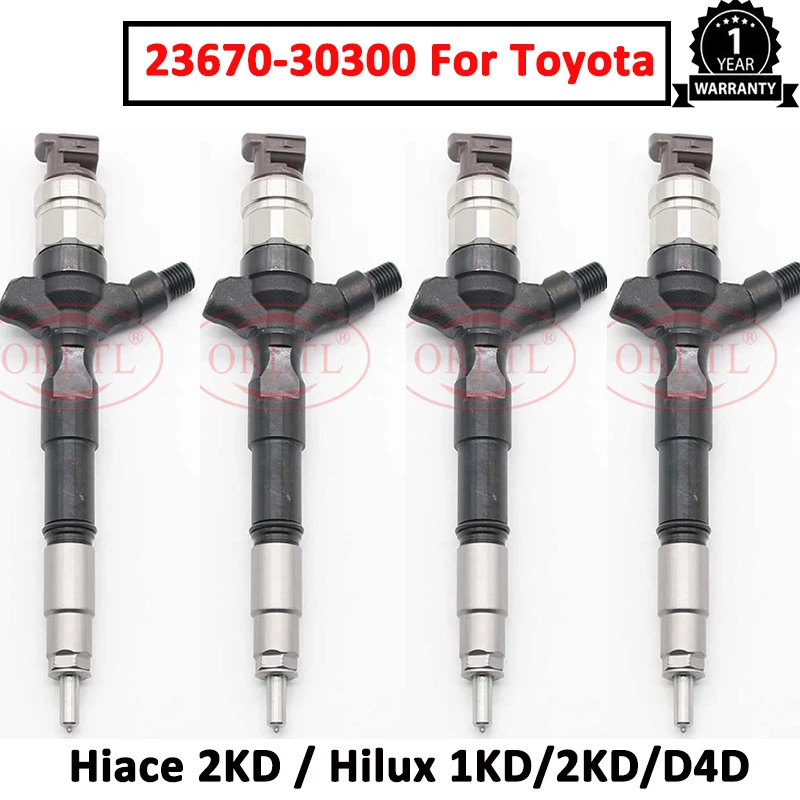 

ORLTL 23670-30300 23670-39275 Injector Assembly 2367030300 23670 30300 Auto Fuel Injector For Toyota 2KD FTV ENGINE