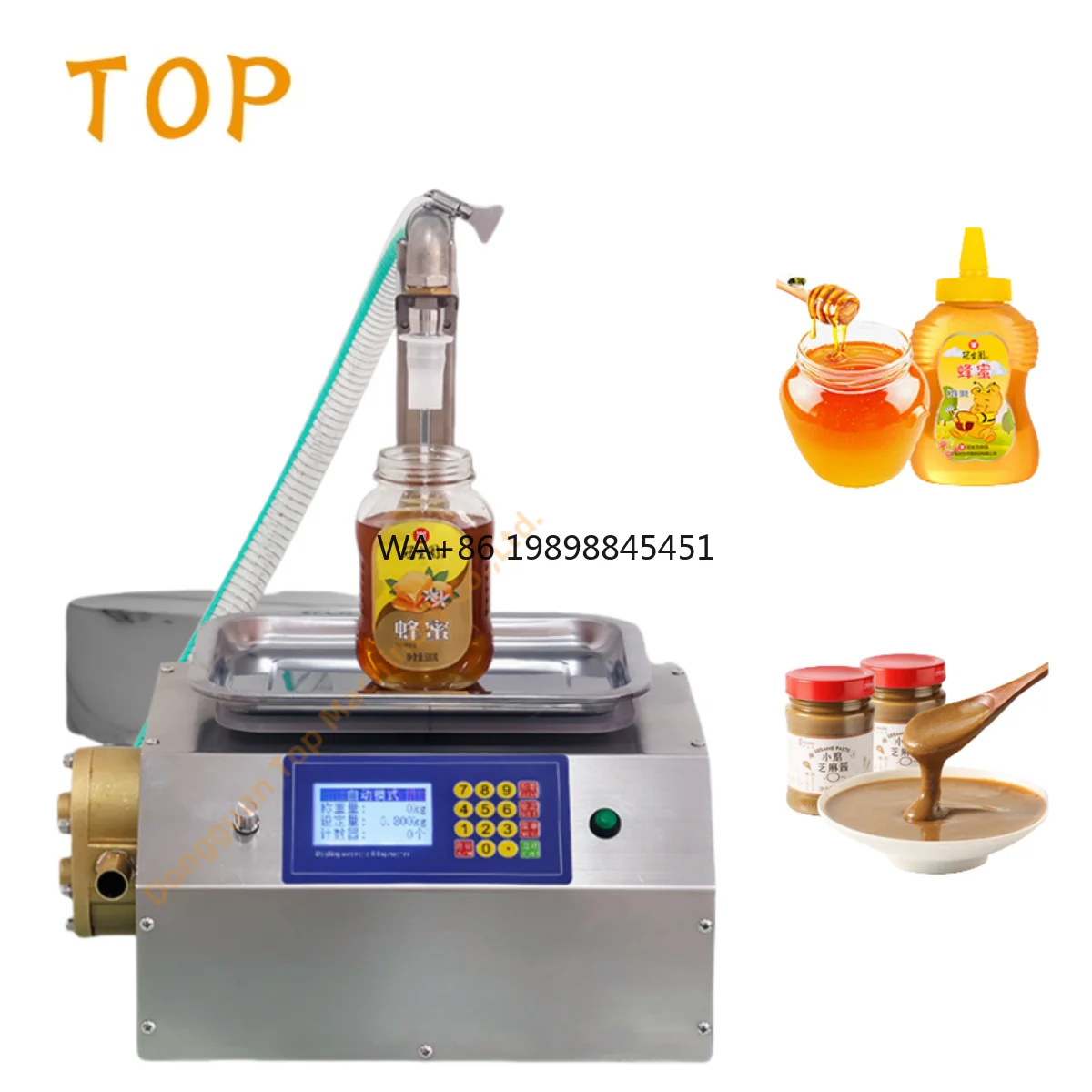 

SY-L15+Copper Fully Automatic Weighing and Quantitative Filling Machine for Viscous Liquid Honey, Sesame Paste, Cream and Butter