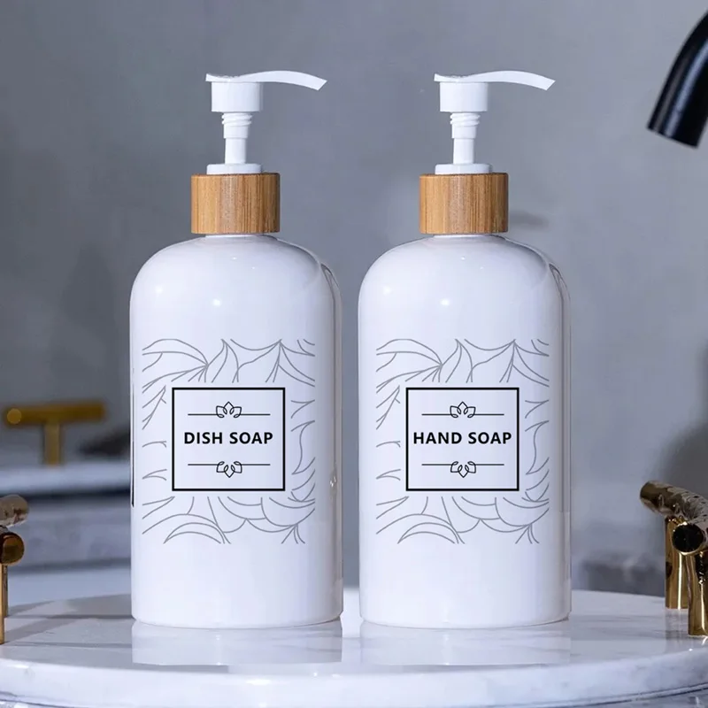20PCS Waterproof Labels Large Size Lotion Label Sticker Shampoo Conditioner Body Wash Bathroom Shower Soap Dispenser Labels