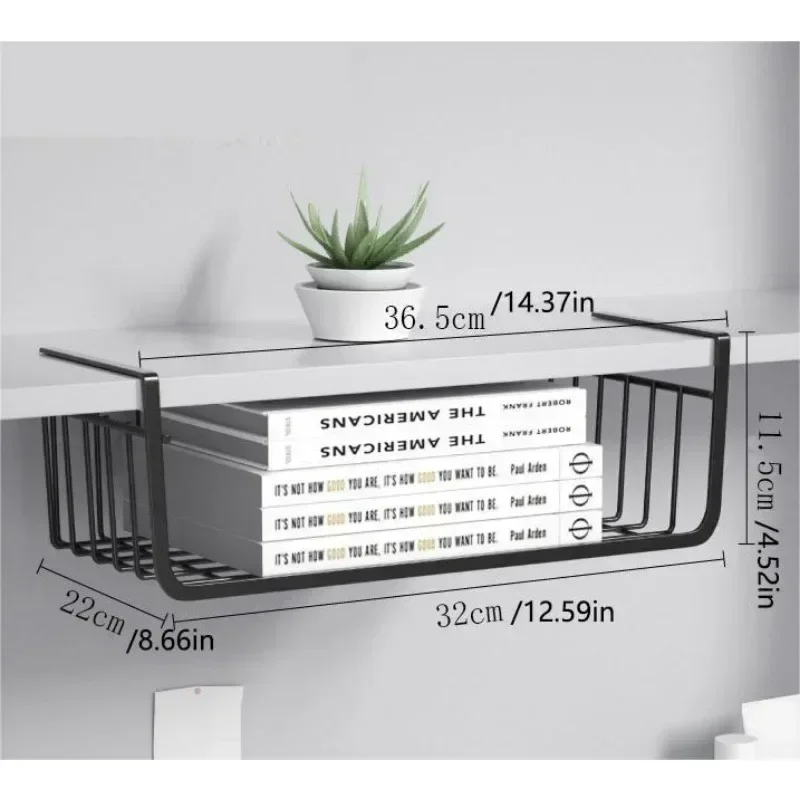 1Pc Tiered Hanging Storage Basket Kitchen Wardrobe Dorm Desk Organizer Student Multi-Layer Space Saving Accessories