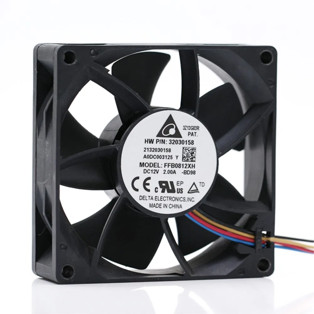 Delta ffb0812xh 8025 12V 2A 80mm 8cm  high speed large air volume forced pressure cooling fan