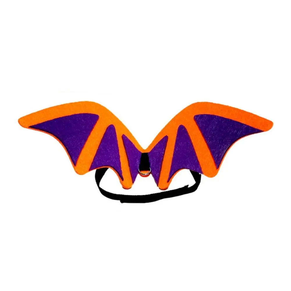 Non-woven Cat Bat Transformation Costume Adjustable Bowknot Pet Bat Wings Pumpkin Pattern Pet Halloween Costume Christmas
