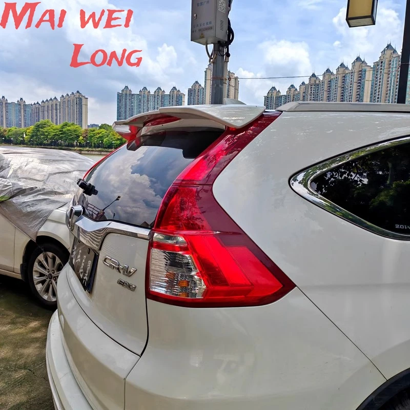 Spoiler For Honda CRV CR-V 2012 - 2016 Rear Trunk Lid Spoiler ABS Material rear wing spoiler Automobile Decoration With Colour