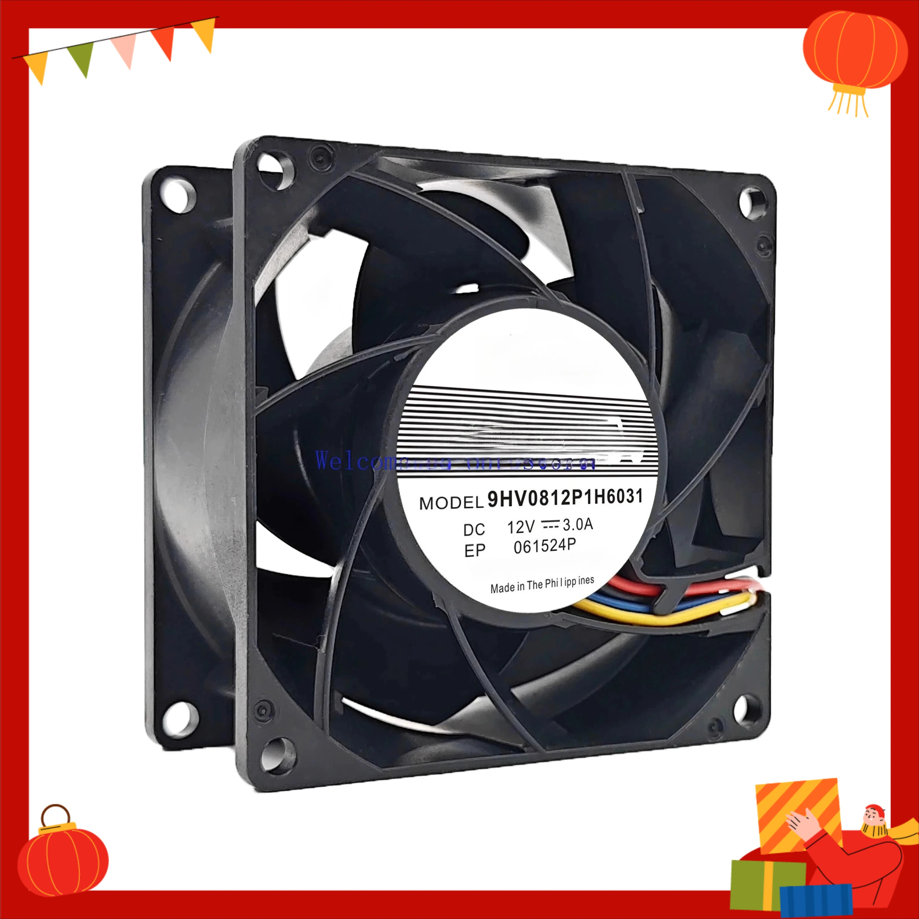 

For SanAce 9HV0812P1H6031 FAN-0162L4 8CM DC 12V High Speed Axial Cooling Fan (WYH001)