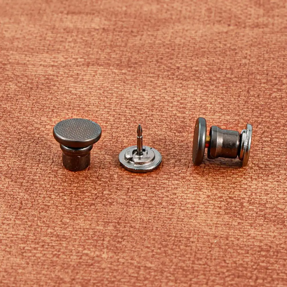 Portable Clothing Shortening Pin 2pcs Pants Leg Shortening Pins No Sew Button Fasteners for Shirt Sleeves Trousers Hems