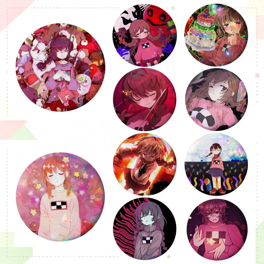 Madotsuki Yume Nikki Anime Round Badges Can Be Used To Decorate Clothes And Backpack Pins