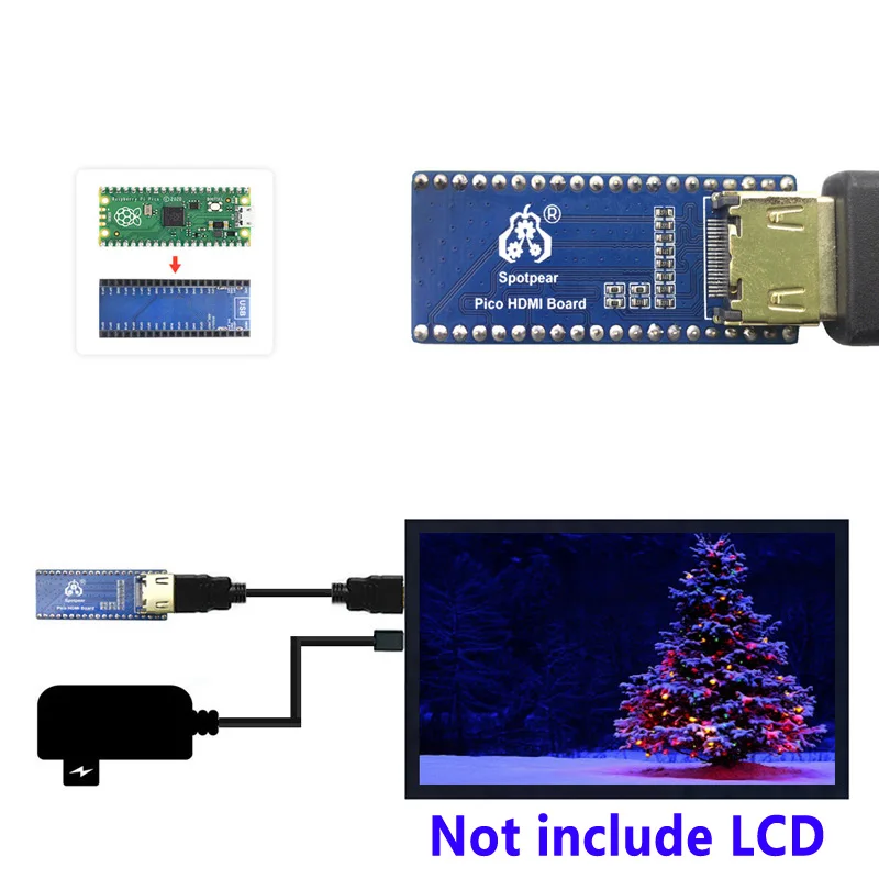 Picture 6: Raspberry Pi Pico Expansion Board HDMI-Compatible Expansion DVI Display Board