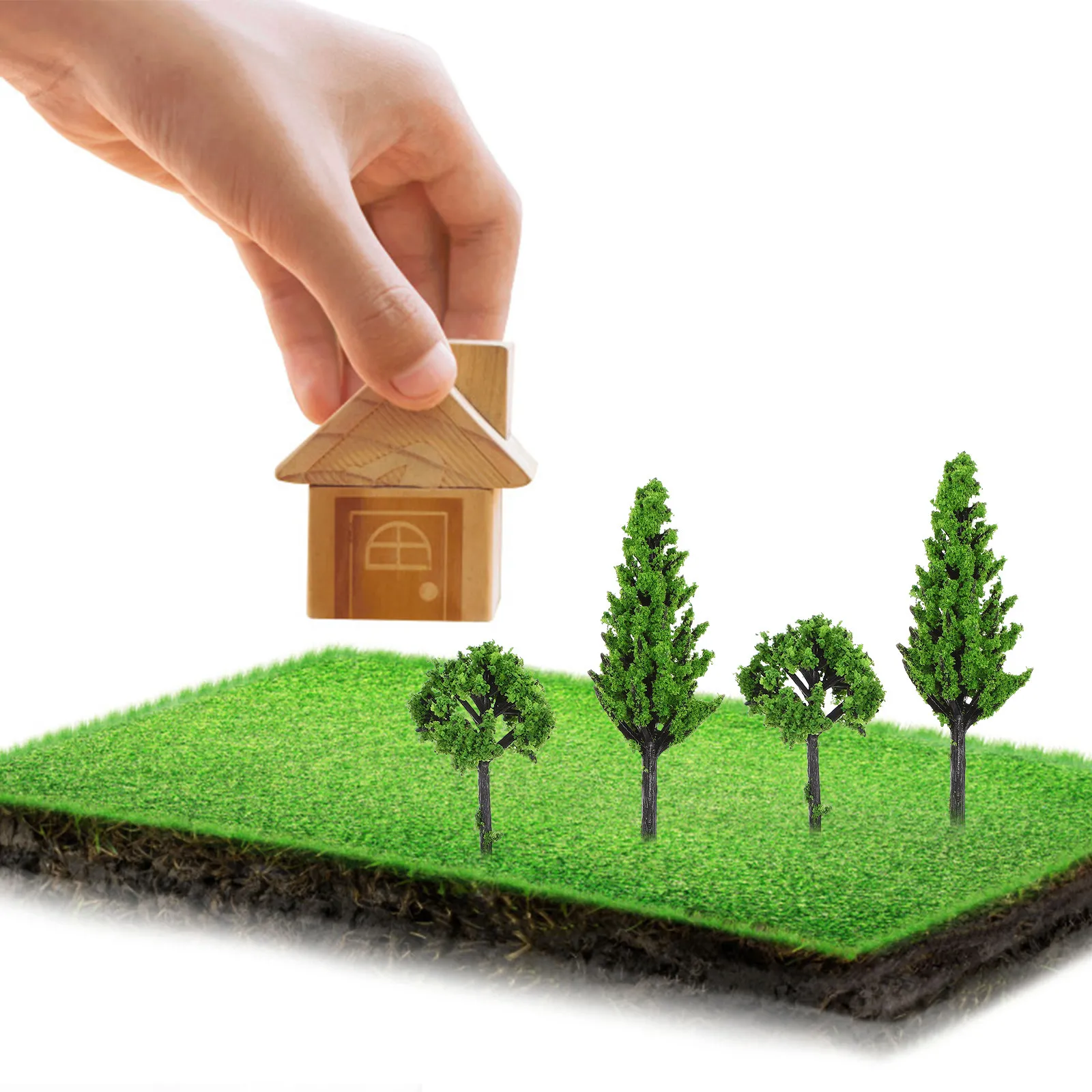 

30Pcs Simulation Tree Set Lifelike Artificial Tree Ornament for Micro Landscaping Sand Table Garden Decor DIY Bonsai Scene