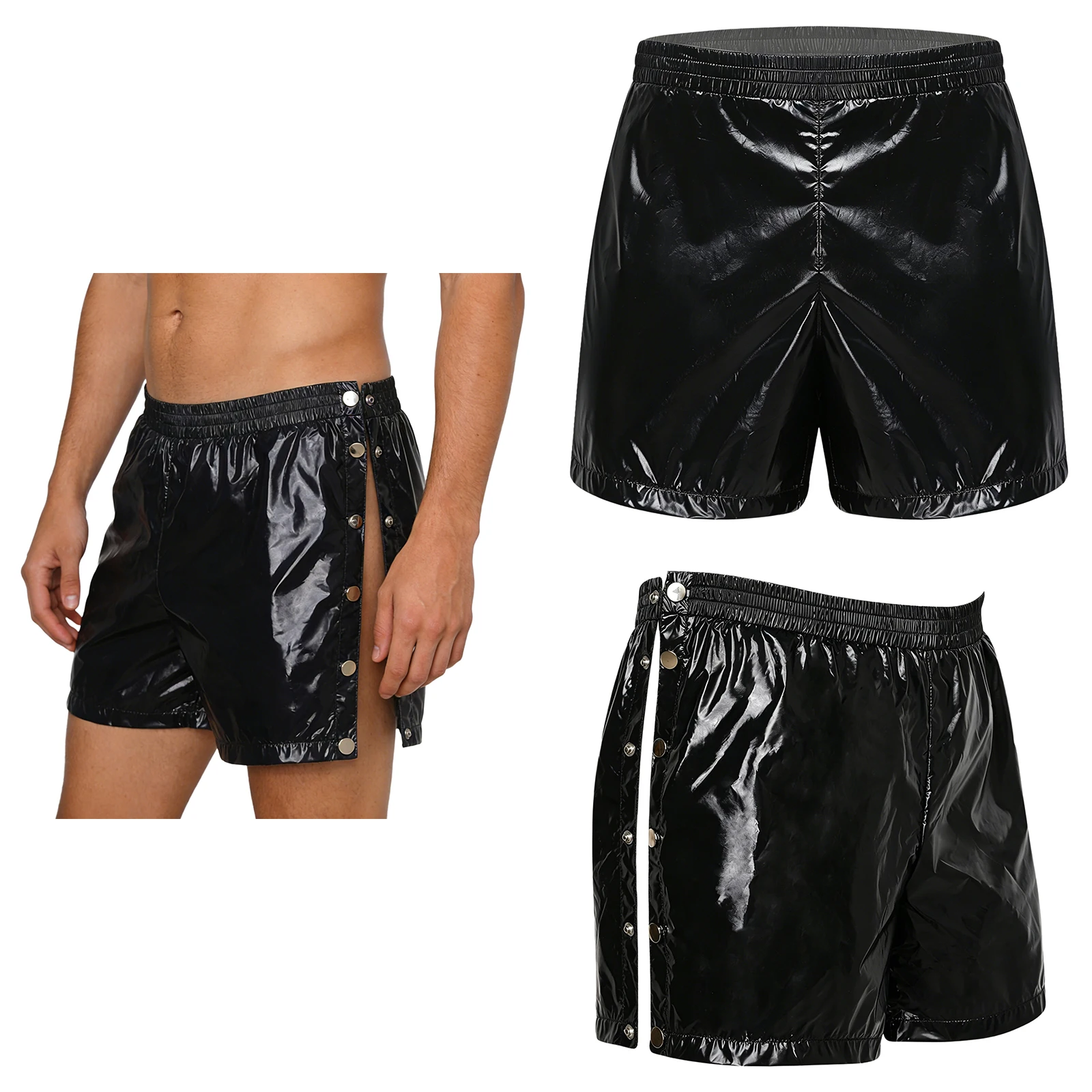 Men Elastic Waist Waterproof Swim Trunks Swimsuit Beach Pool Swimwear Beachwear Running Cycling Wrestling Athletic Boxer Shorts