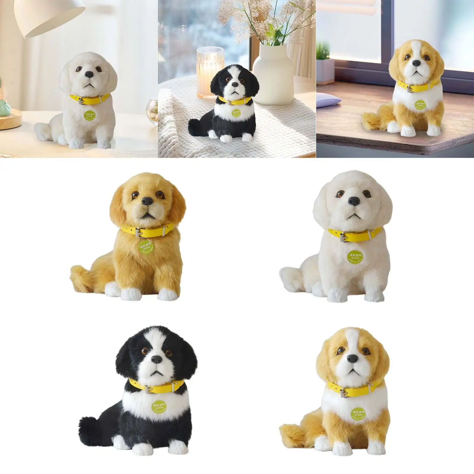 Juguete de peluche electrónico interactivo para cachorros, juguete electrónico creativo y animado para mascotas, regalo, fiesta, decoración del hogar, cumpleaños