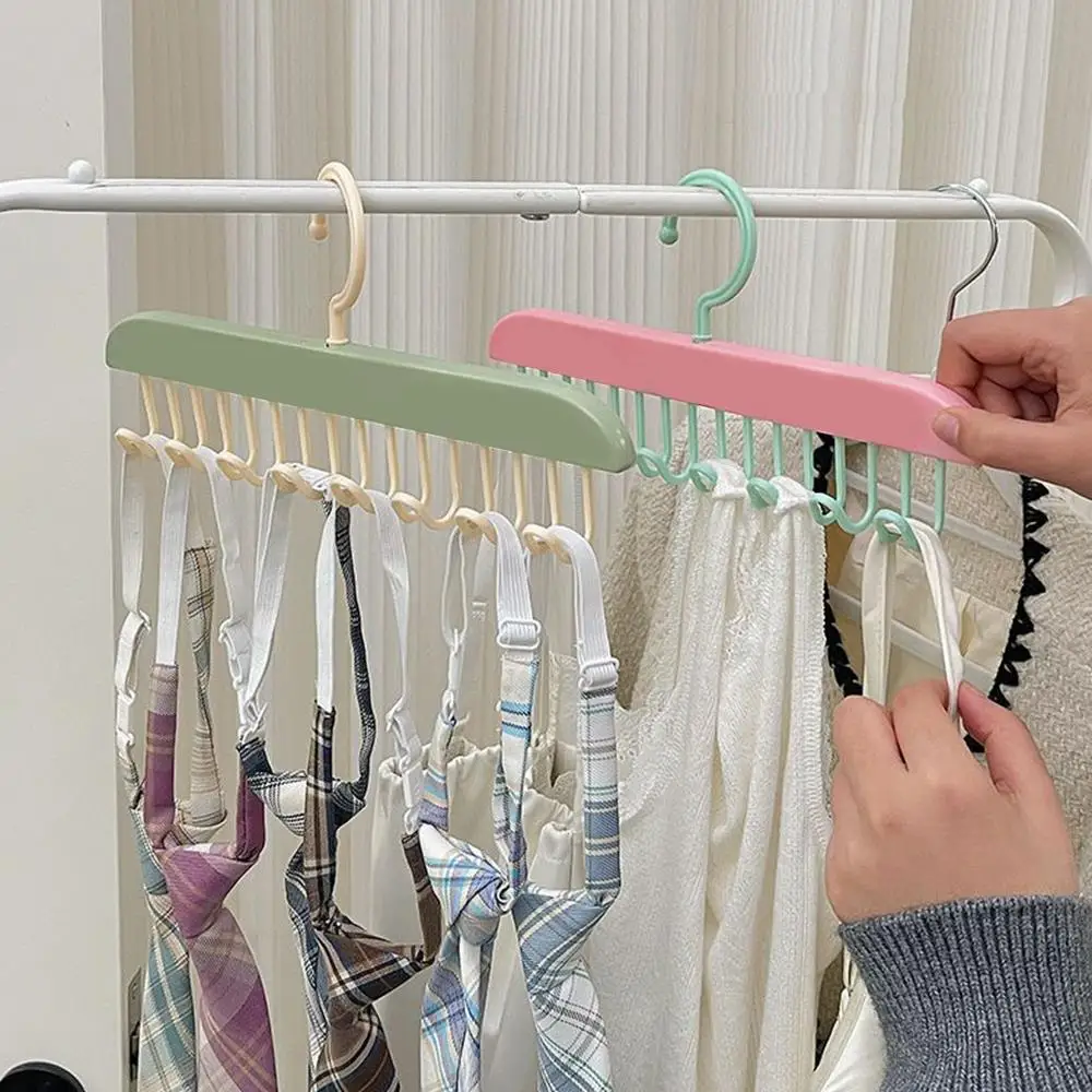 1 قطعة 8-هوك شماعات ملابس عنبر هوك الملابس الداخلية رف موجة قبعة وشاح شماعات Traceless تجفيف تخزين الرف منظم منزلي #3