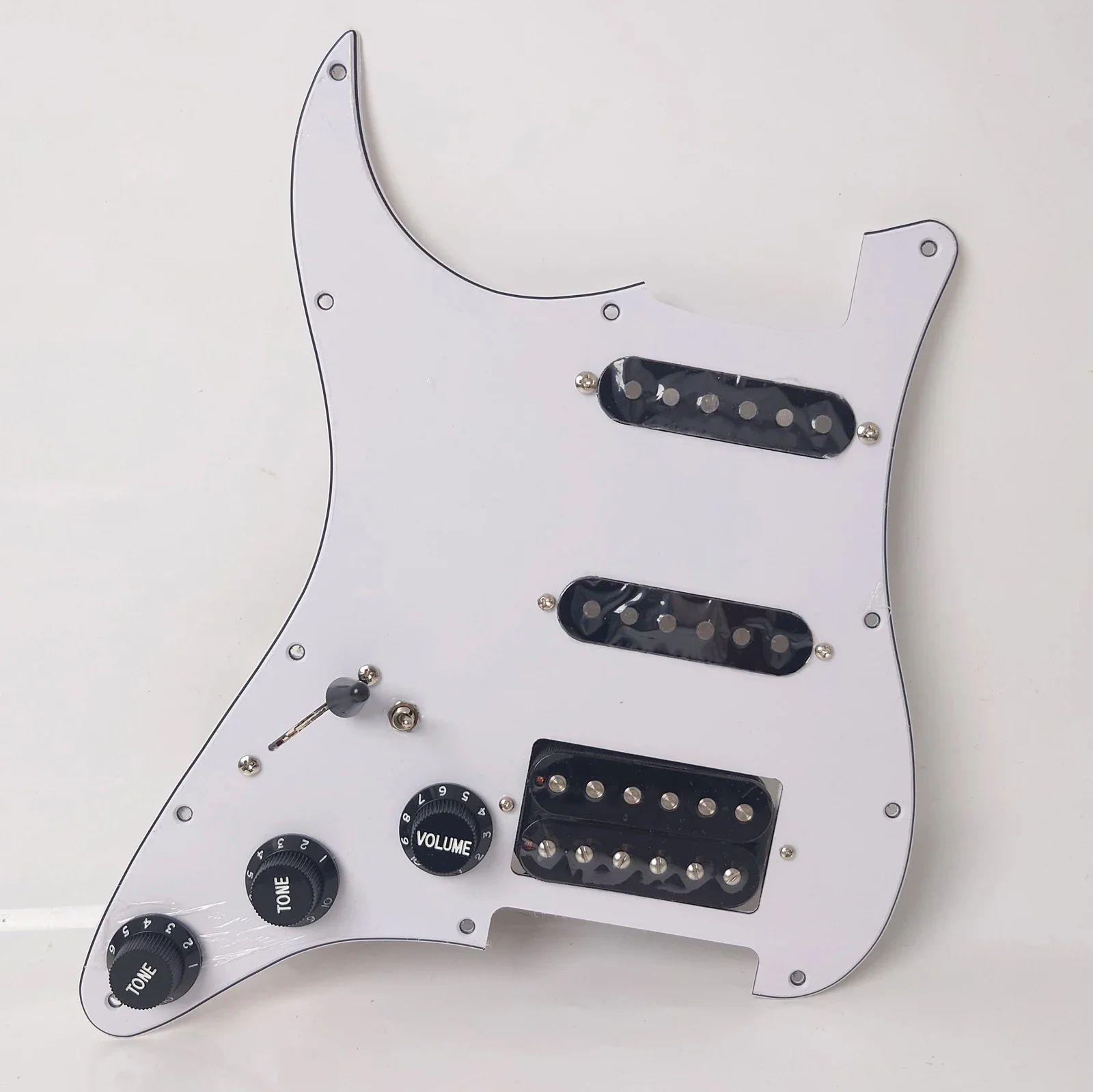 Left Handed SSH Prewired Loaded Pickguard Set Alnico 5 Humbucker Pickups for ST Electric Guitars Replacement Parts