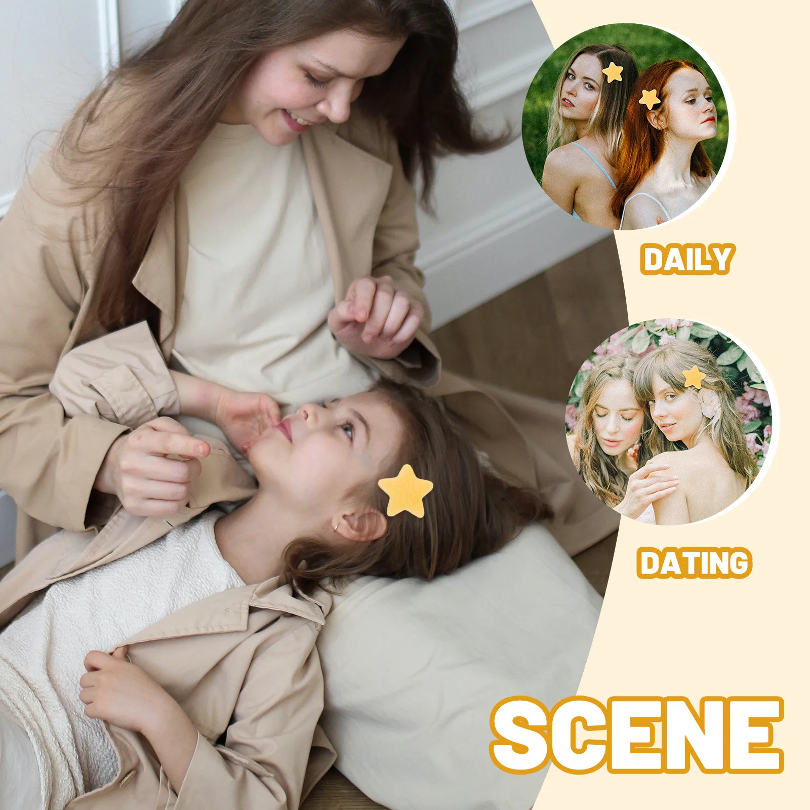 

10 шт. мини-заколок для волос в форме звезды, мягкие, удобные, легкие, для повседневного ношения, модные инструменты для укладки волос для женщин