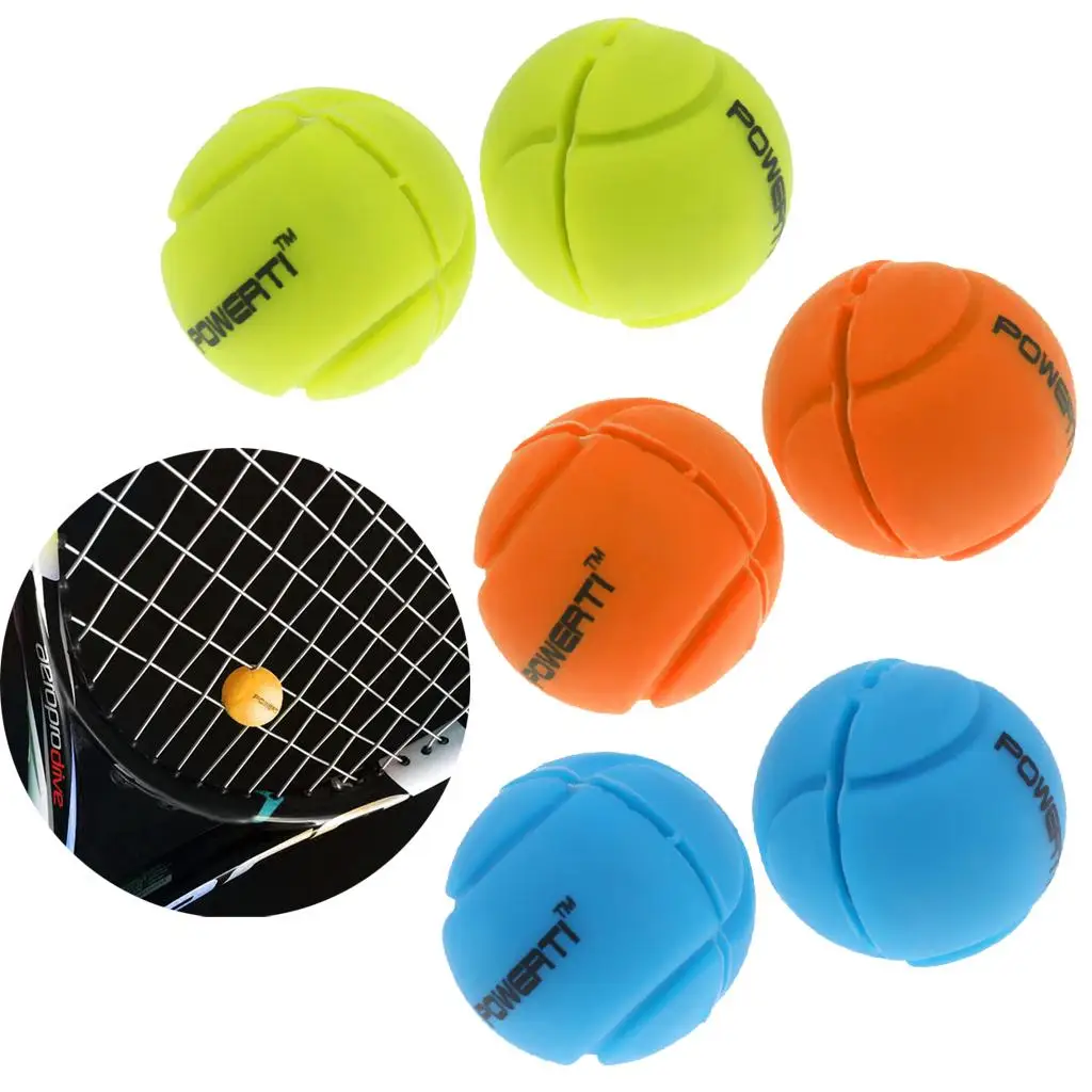 2x balvorm tennis squashracket/racket trillingen schokdemper demper