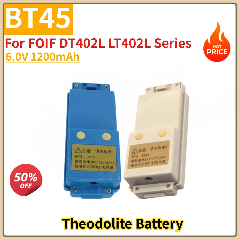 

BT45 Theodolite Battery 6.0V 1200mAh for FOIF DT402L LT402L Series Digital Theodolite Brand New High Quality Replacement Battery