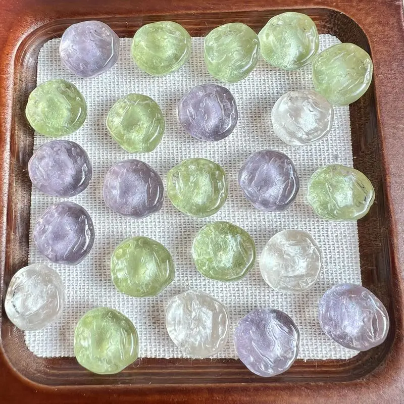 30pcSmall, fresh, and uniquely shaped resin jewelry accessories with a textured, wave-like patternDIYAccessories